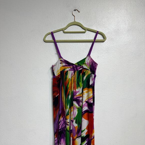JFW Purple Floral Maxi Dress Sz S - Picture 6 of 10